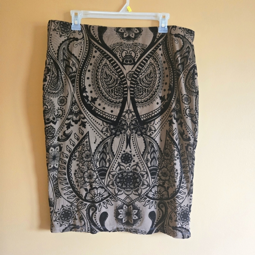 Shein Curvy Boho Mesh Skirt With Liner, 2XL